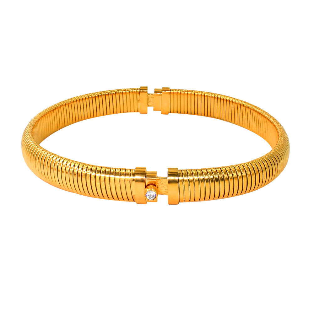 YS809 16mm smooth gold collar