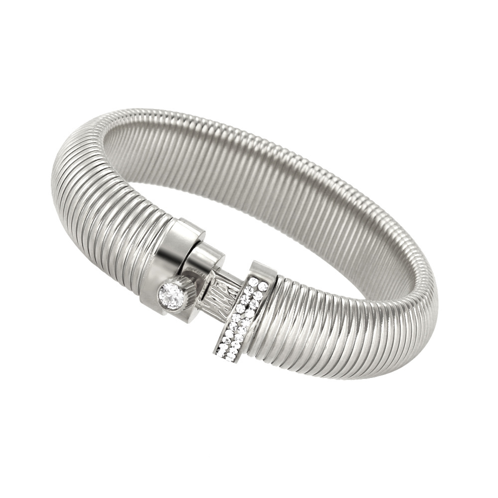 YS809 16mm bracelet with diamond steel color