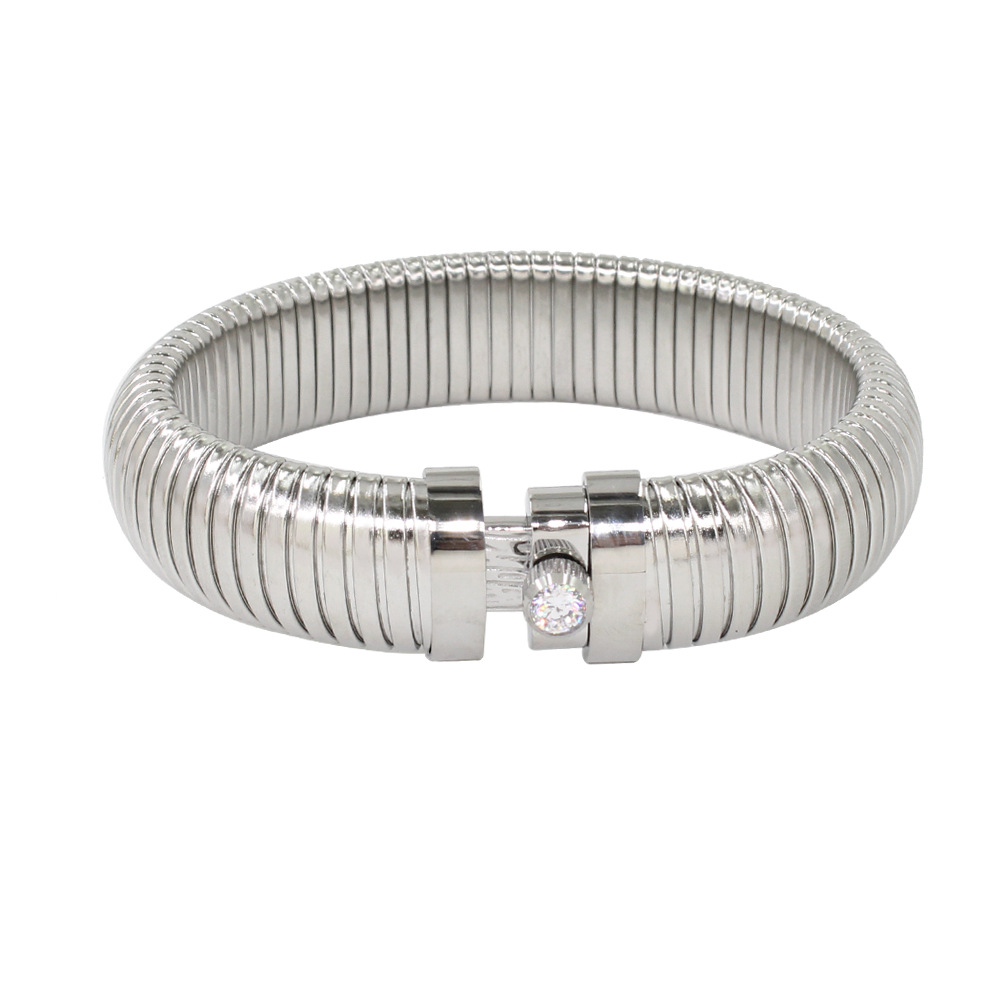 13:S809 16mm smooth steel bracelet