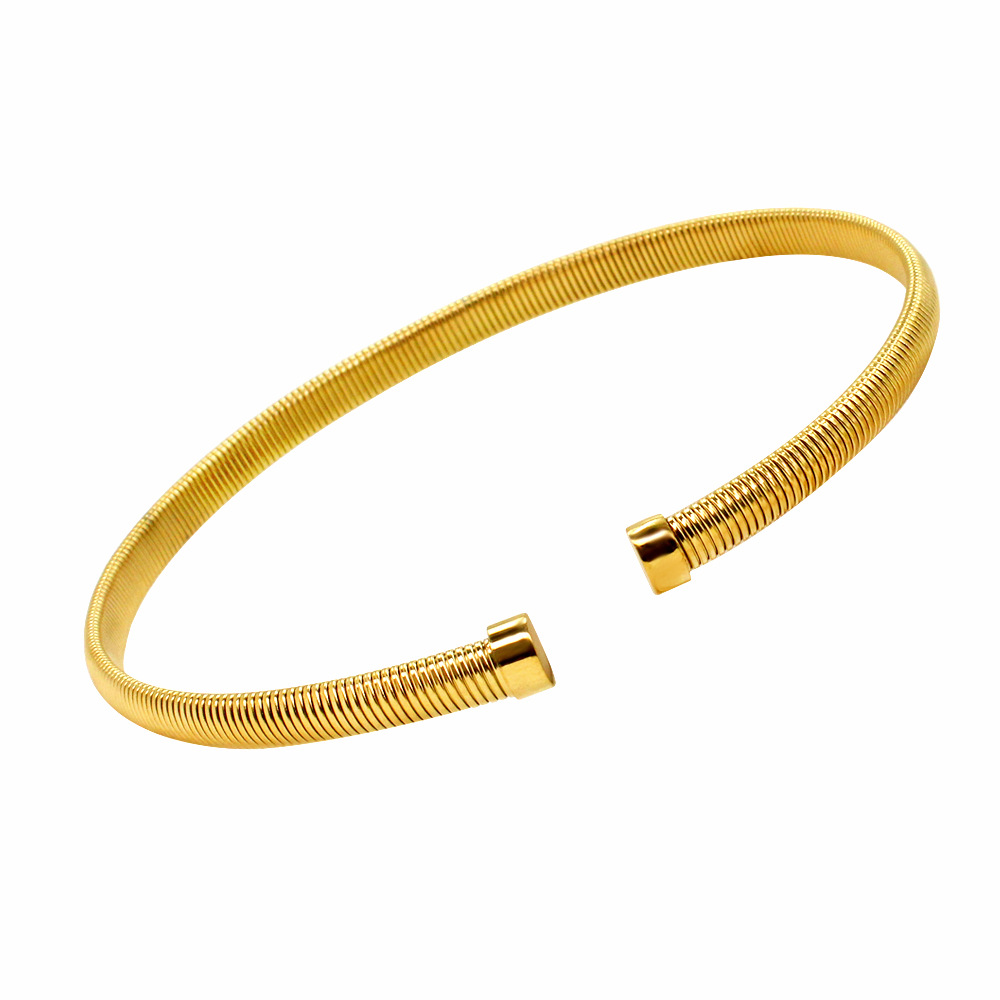 YS848 8mm gold open collar