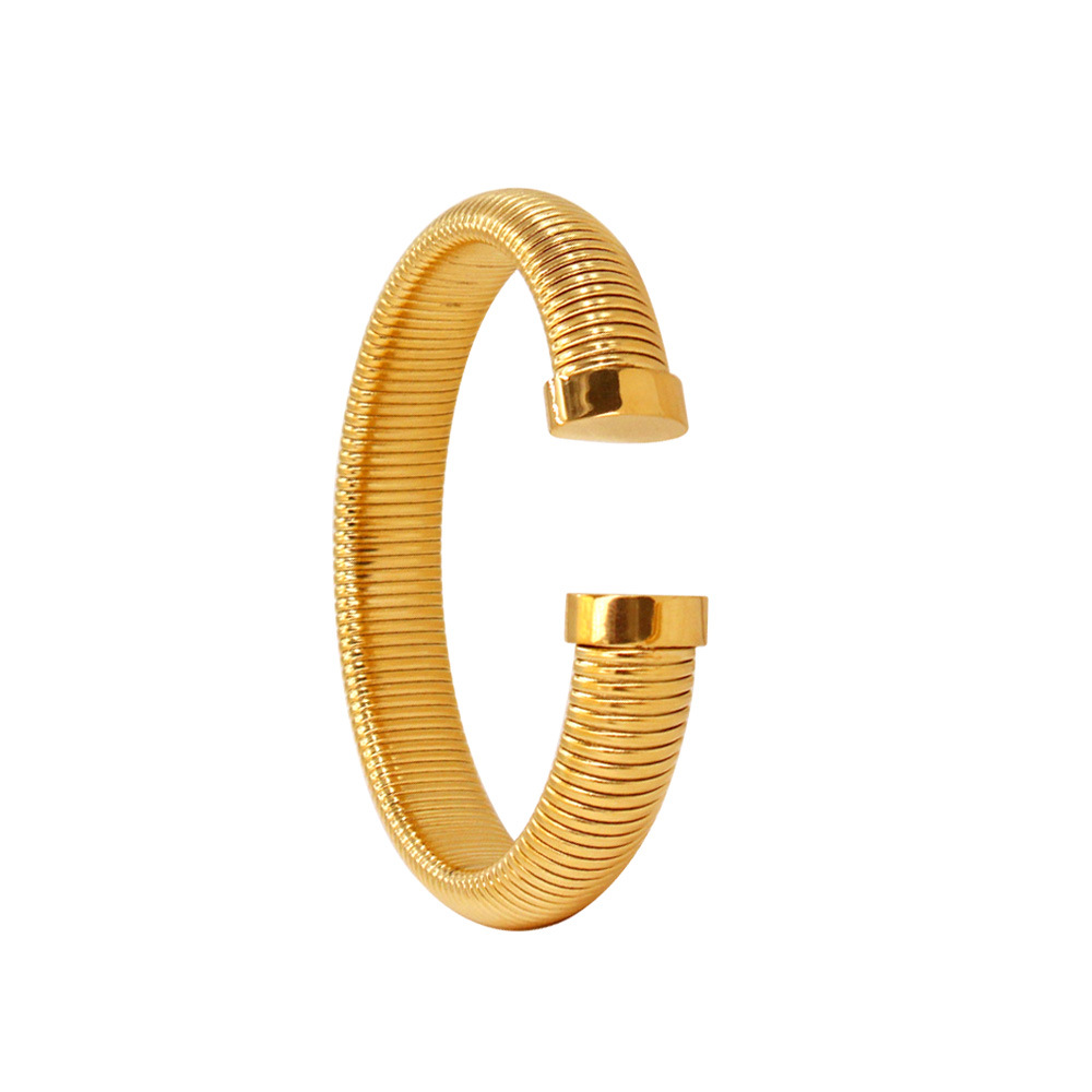 YS848 12mm gold open bracelet