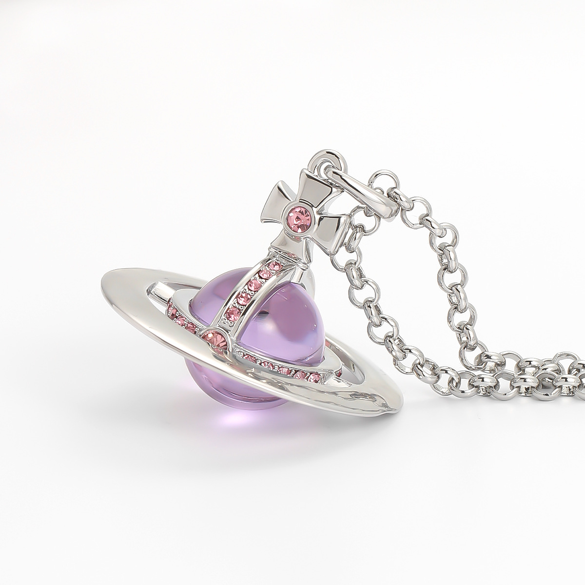 Large purple - Platinum plated