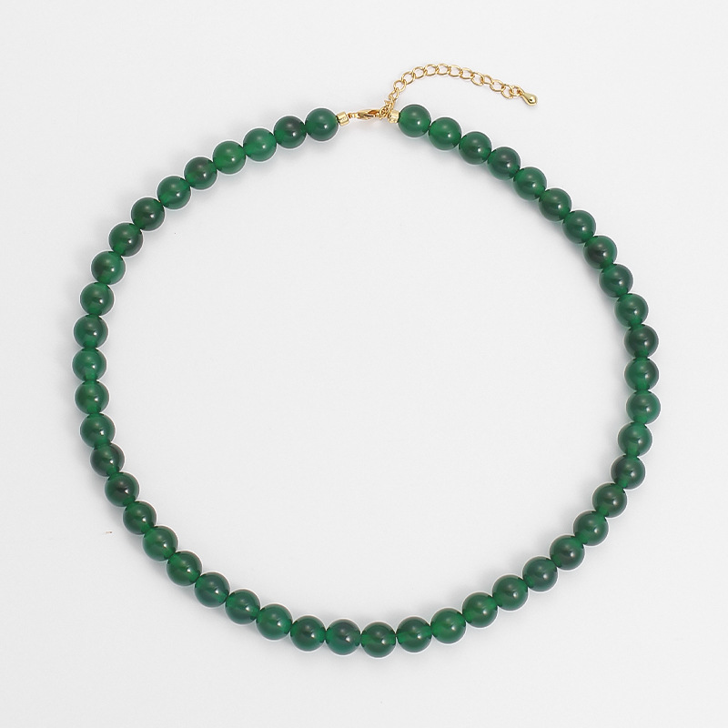 8mm green agate