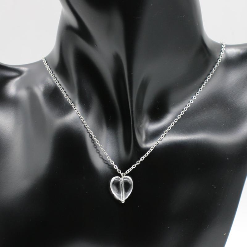 Silver chain + transparent love