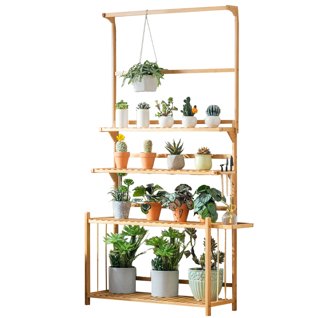 Four layers 78cm long hanging basket model