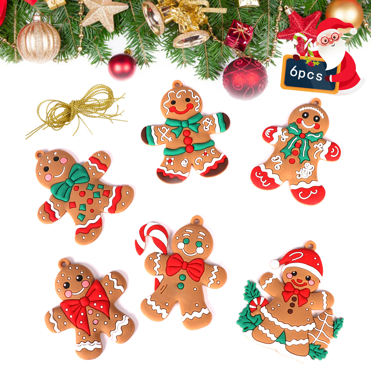 Gingerbread man set of 6