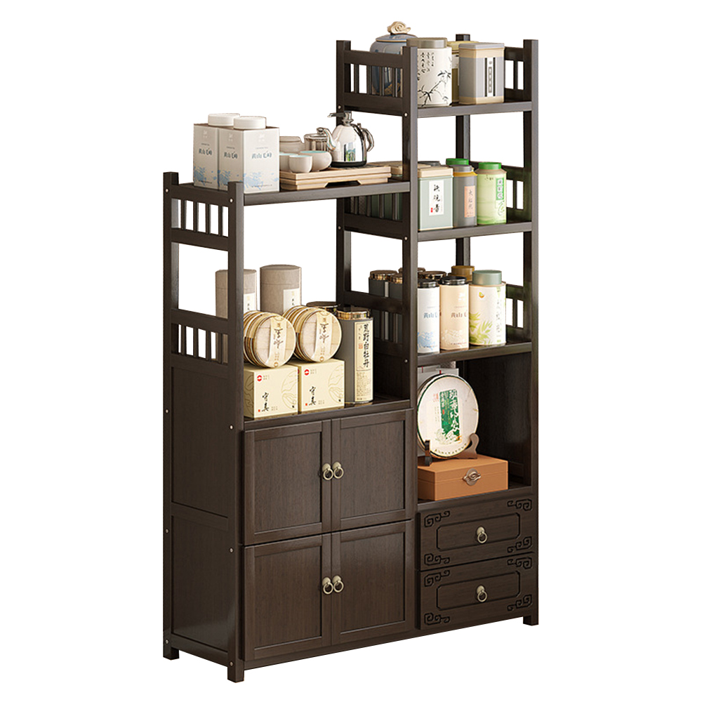 5 layer 80 double draw four door tea rack -188