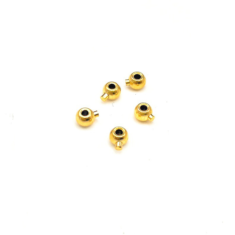 Vacuum plating 18k gold beads