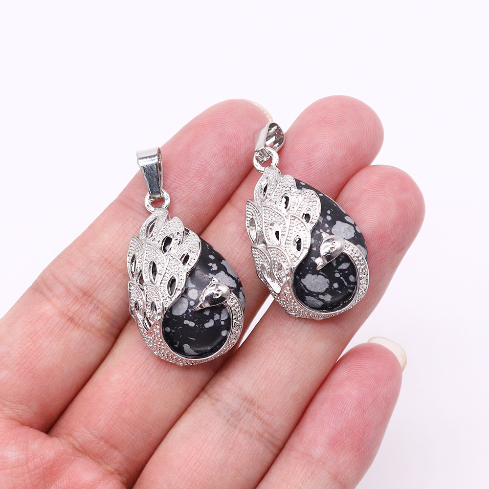 10 snowflake obsidian