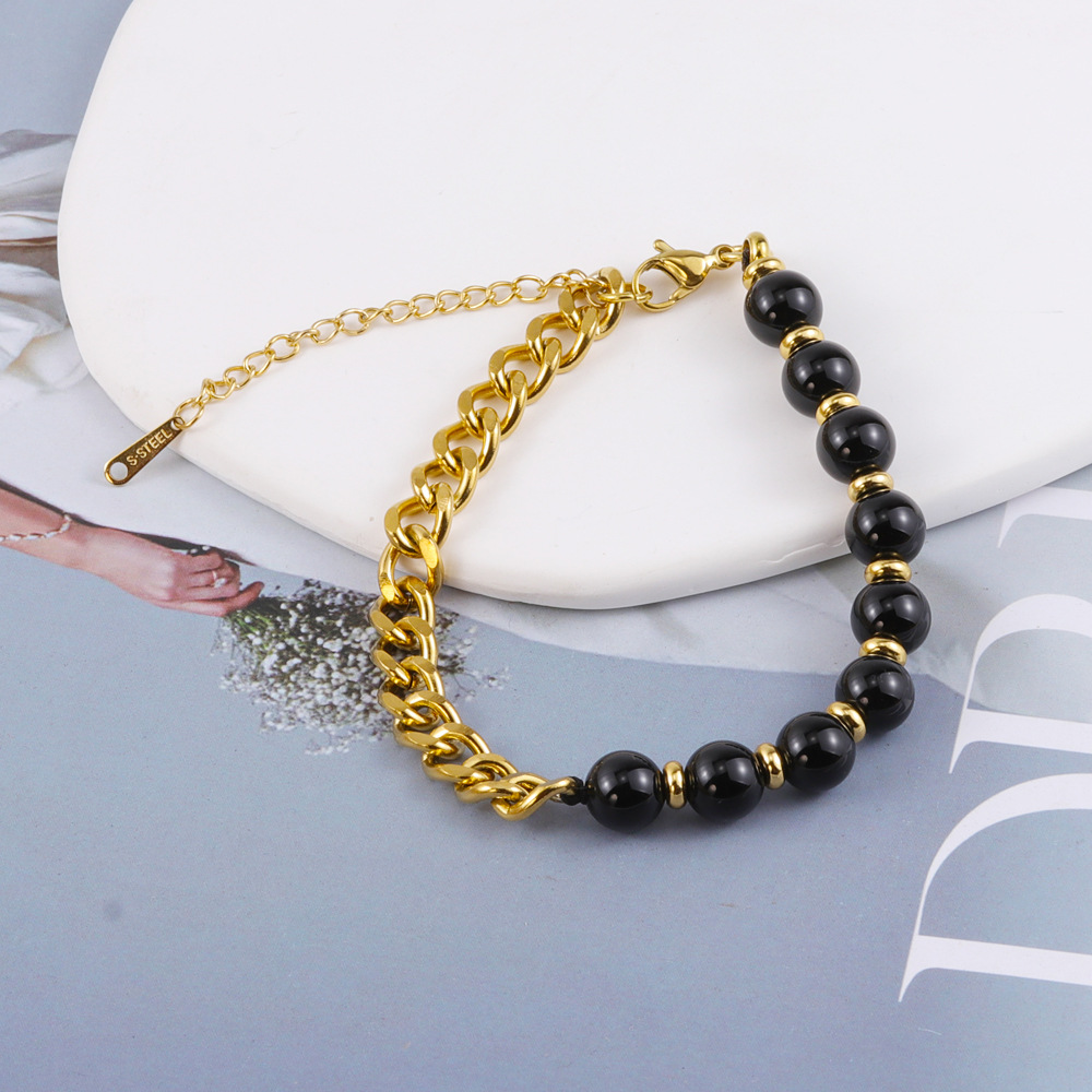 Black agate - Bracelet