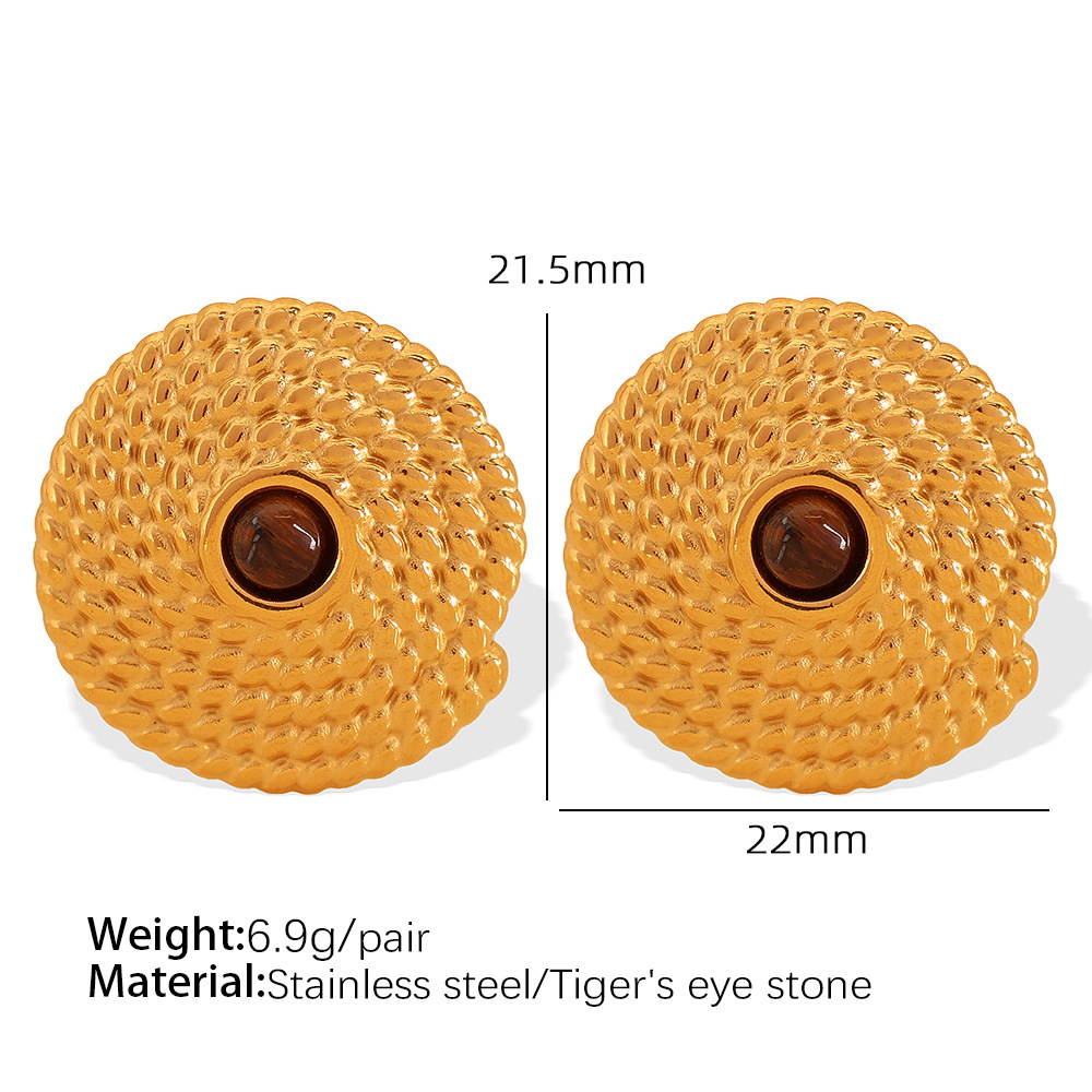 EH349 brown tiger eye stone