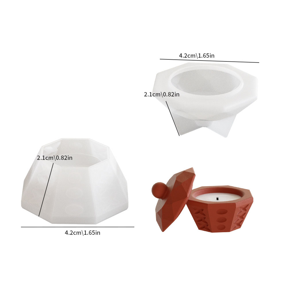 1:Small octagonal candle cup combination