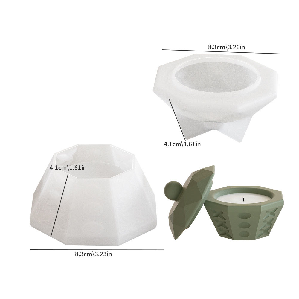 2:Big octagonal candle cup combination