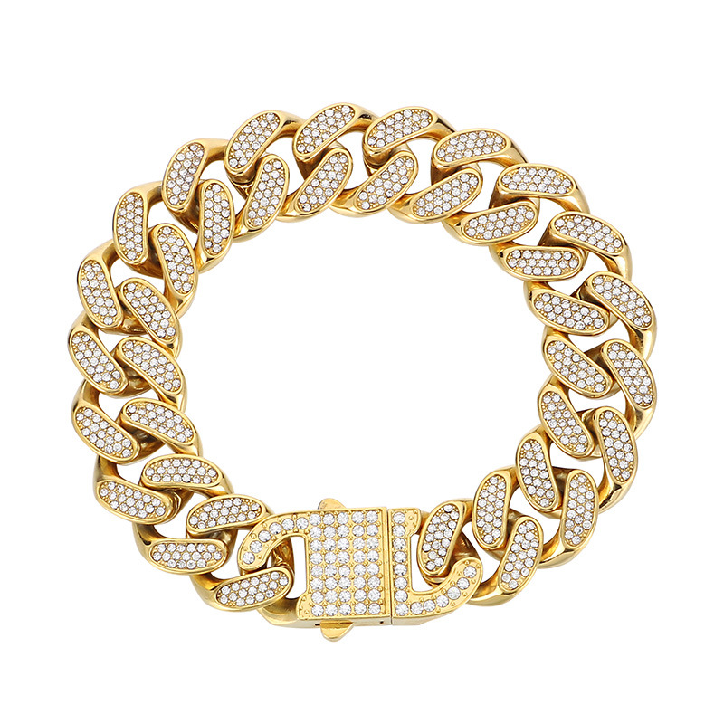 3:3 Bracelet 215x14mm gold