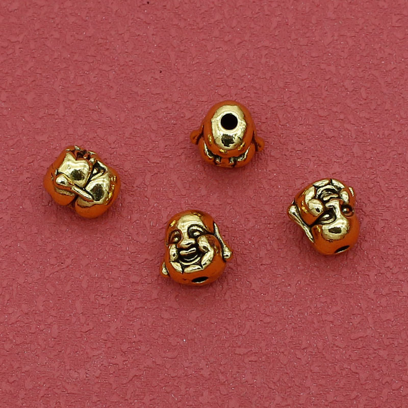 Antique gold 10x9.5mm hole 2mm