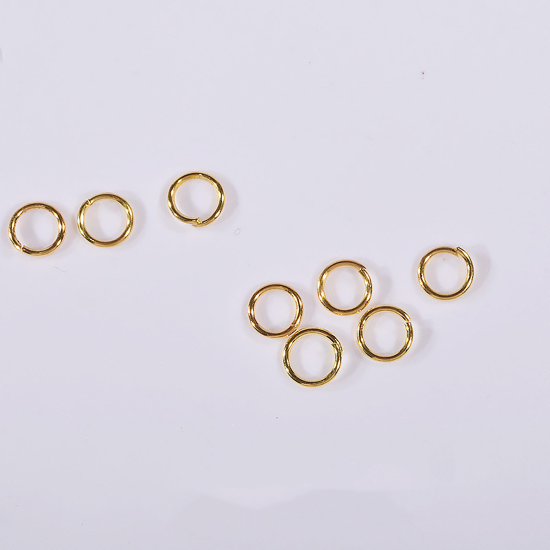 Gold open ring 25 packs (8mm)