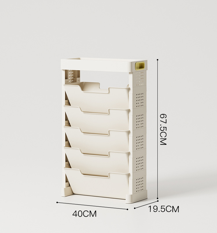 Desk shelf -5 floors - Base model - No drawers, no wheels