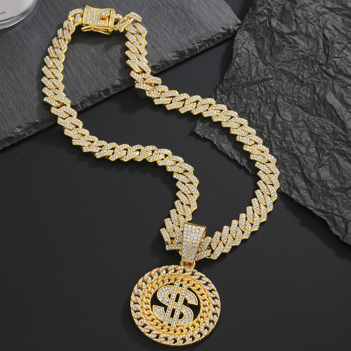 3:Pendant Cuban Chain [Gold 50CM]