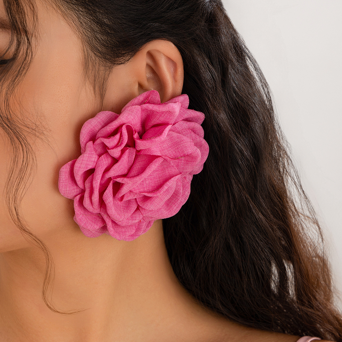 Dark pink - Earrings