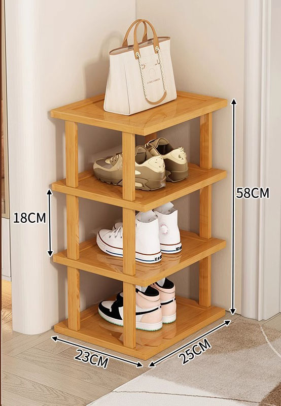 Simple spliced shoe rack - four layers 25 long