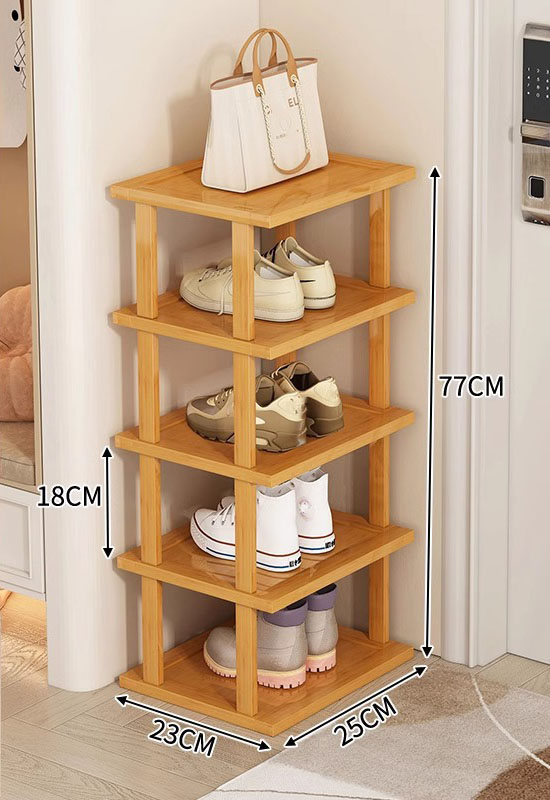 Simple spliced shoe rack - five layers 25 long