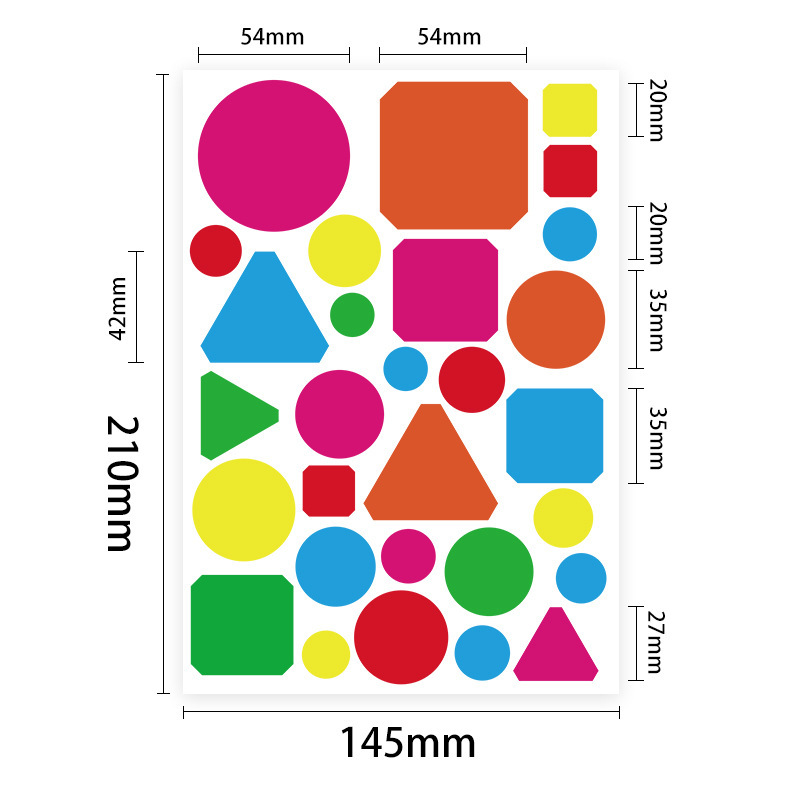 Multi-shape (29 pieces/sheet) A5