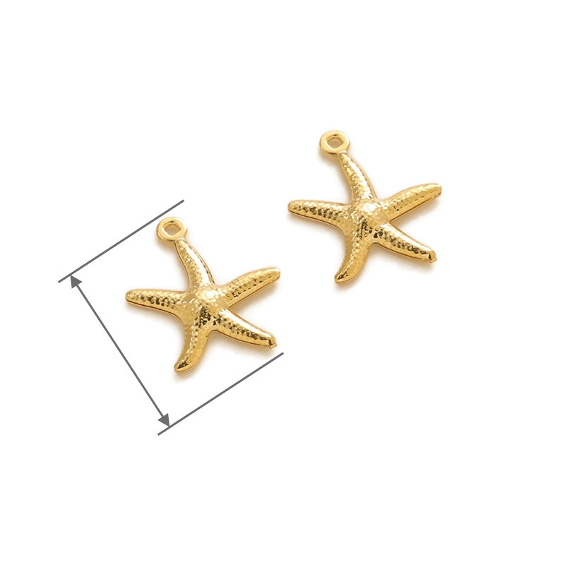 11:Little starfish 16 * 18mm-gold