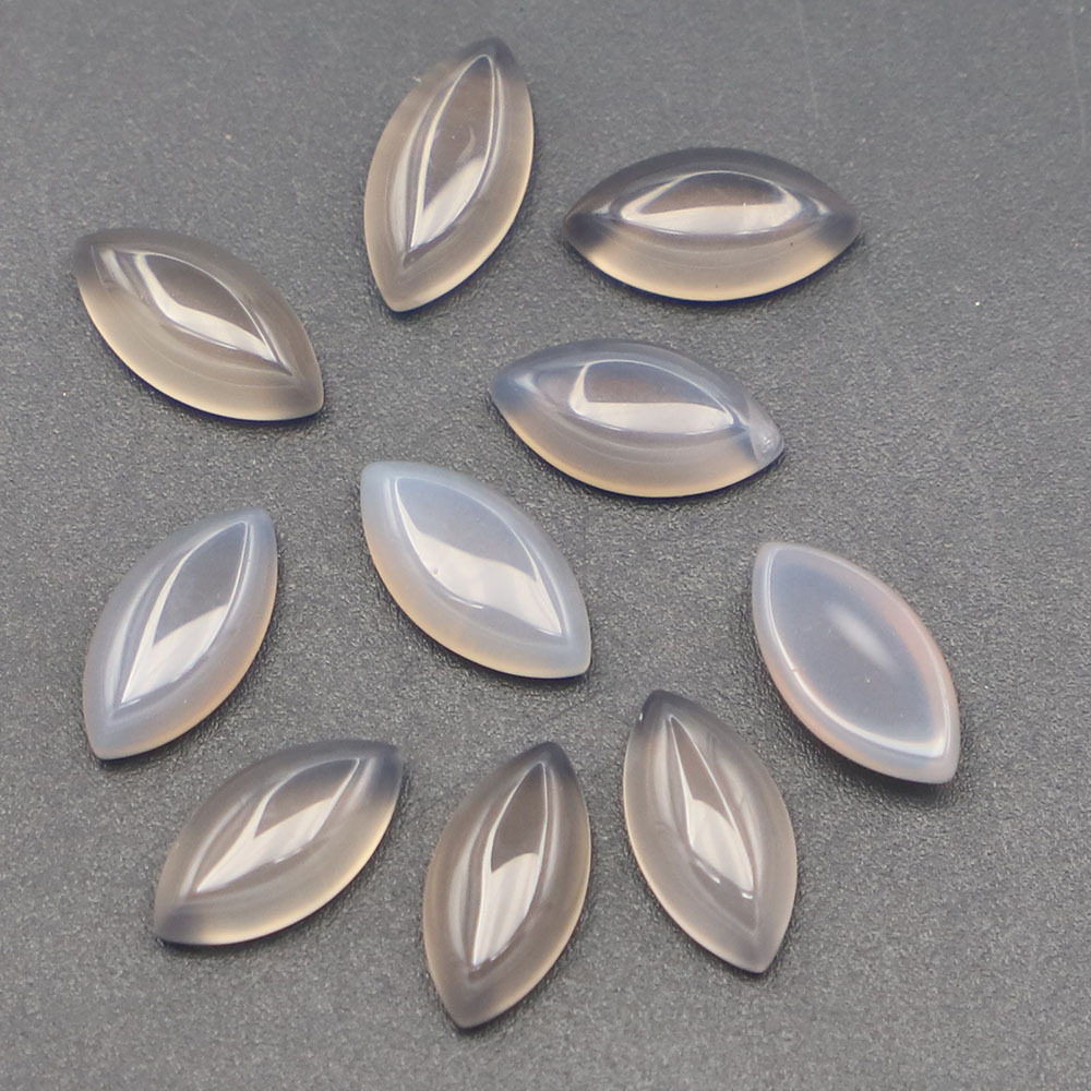 grey agate 12x6x4mm