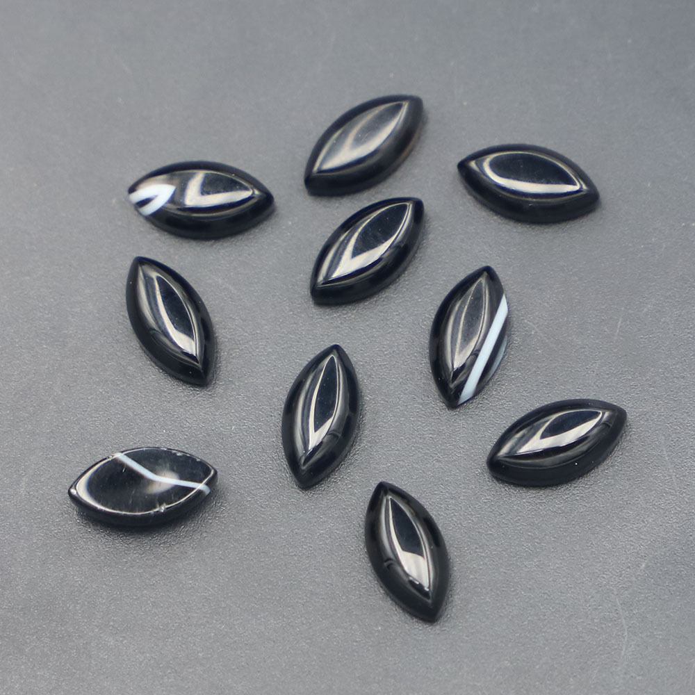 Black Agate 12x6x4mm