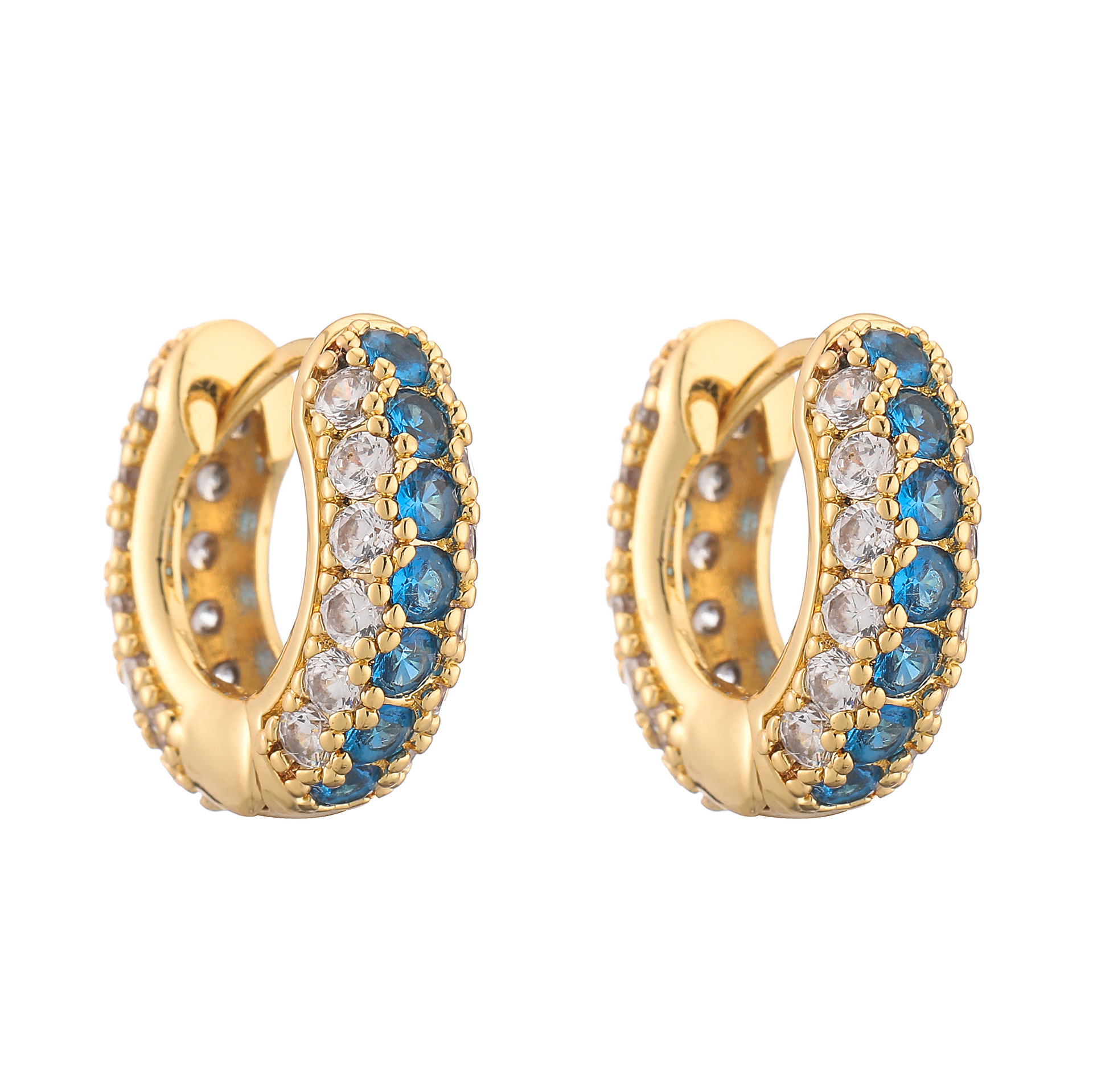 Gold and blue diamonds