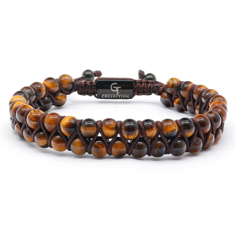 2:6mm- Tiger Eye stone bracelet