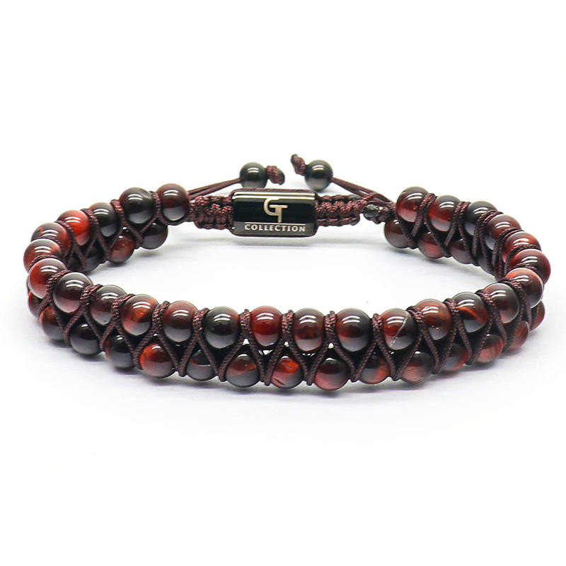 6mm- Red tiger Eye stone bracelet