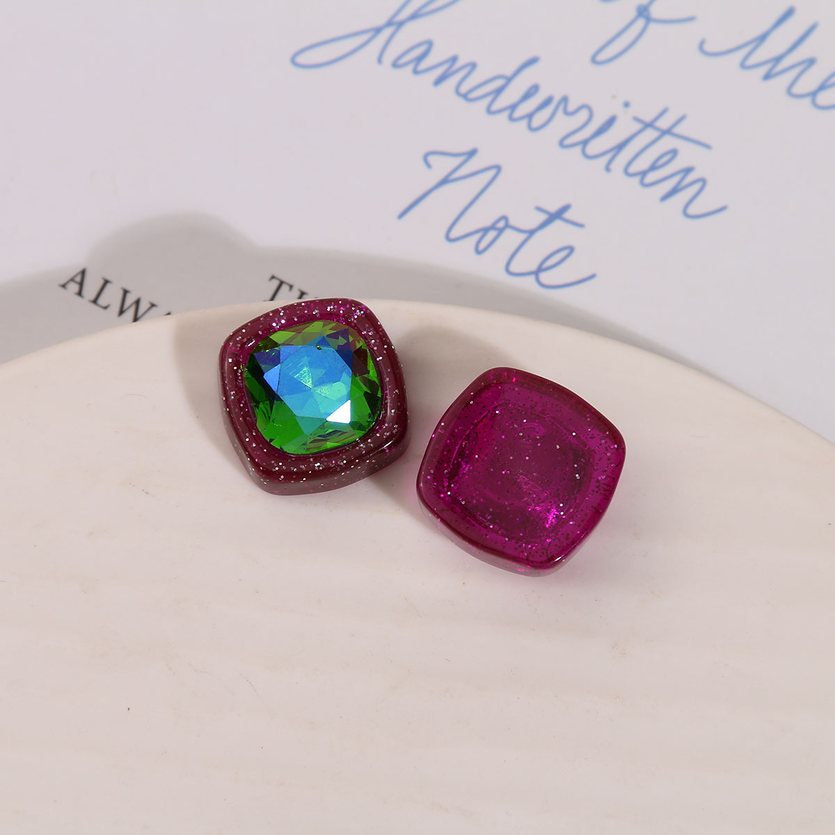 1:Rose purple green diamond