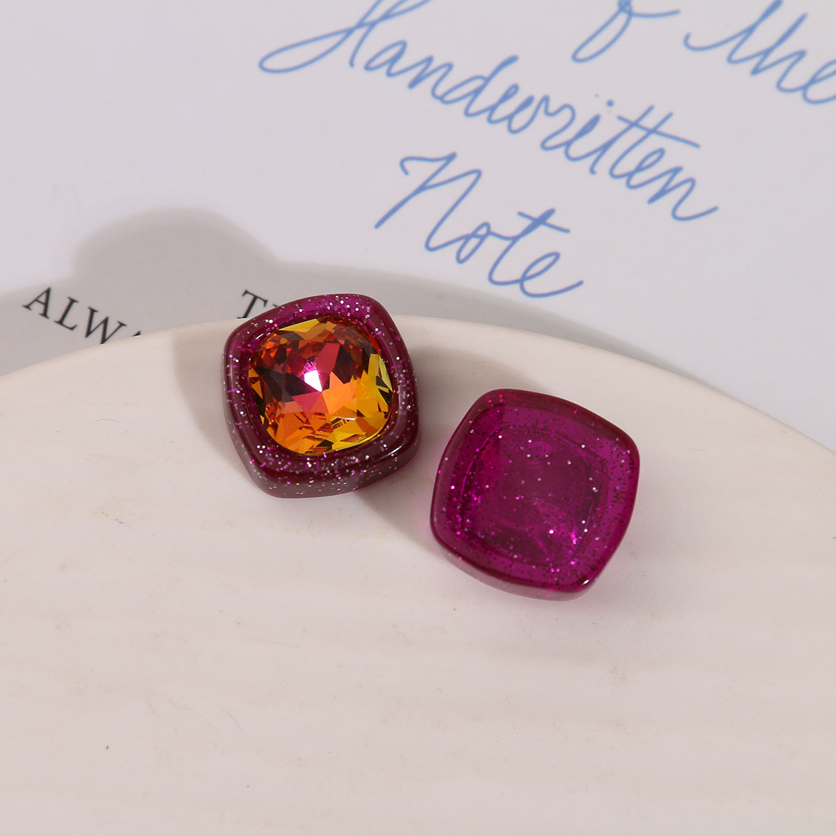 3:Rose purple orange diamond