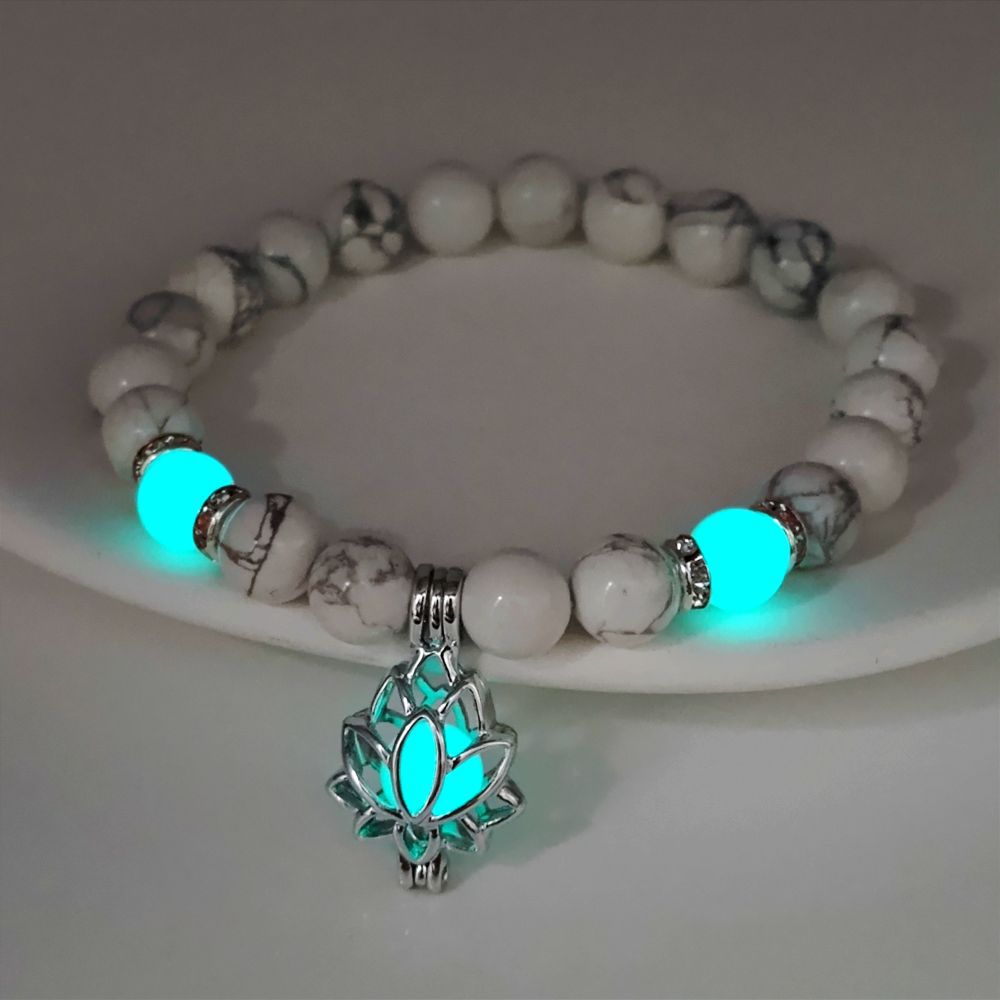 F 8mm White turquoise