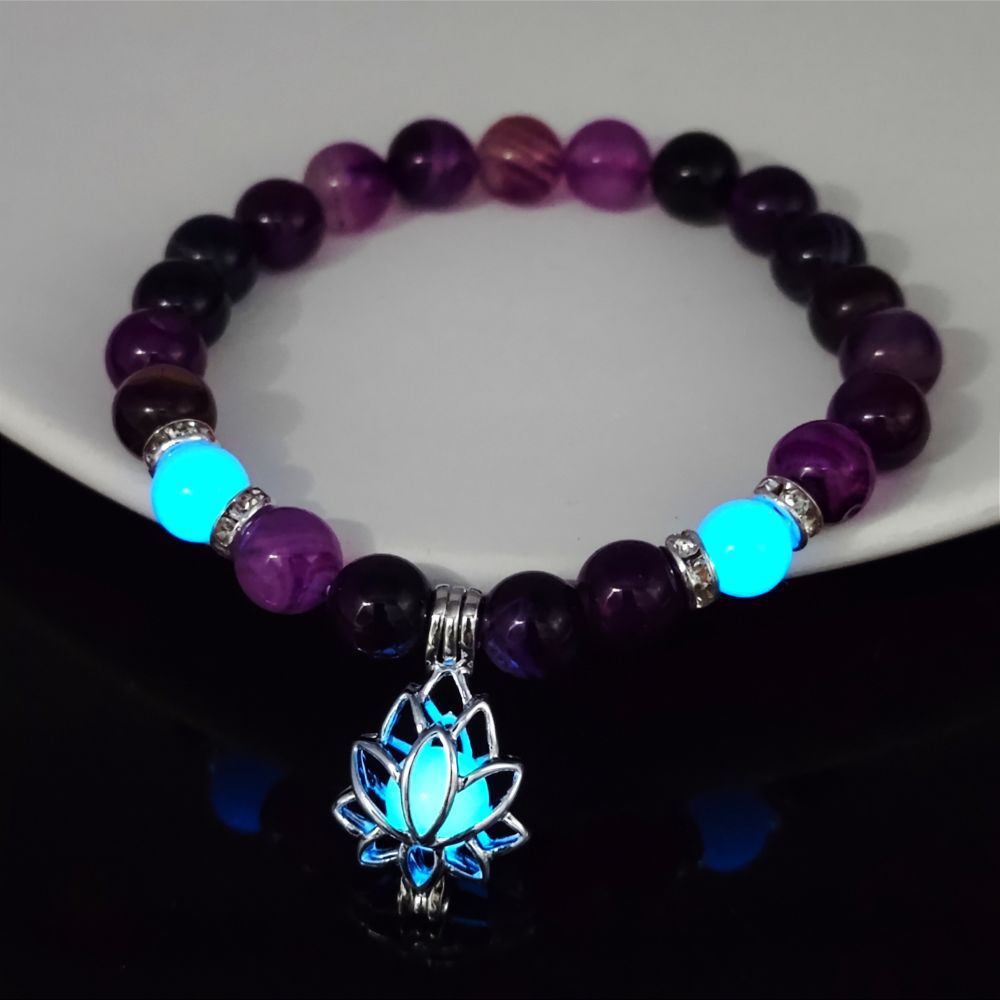 I 8mm purple agate