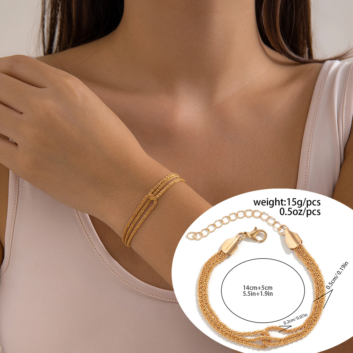 01 Bracelet Gold 2301