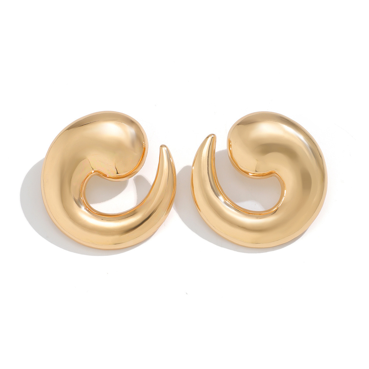 1:Stud earrings gold 3183