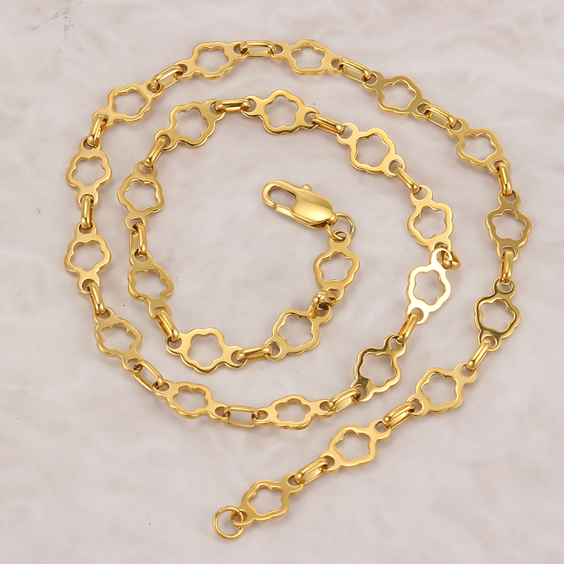 Gold necklace 9mm * 52.5cm