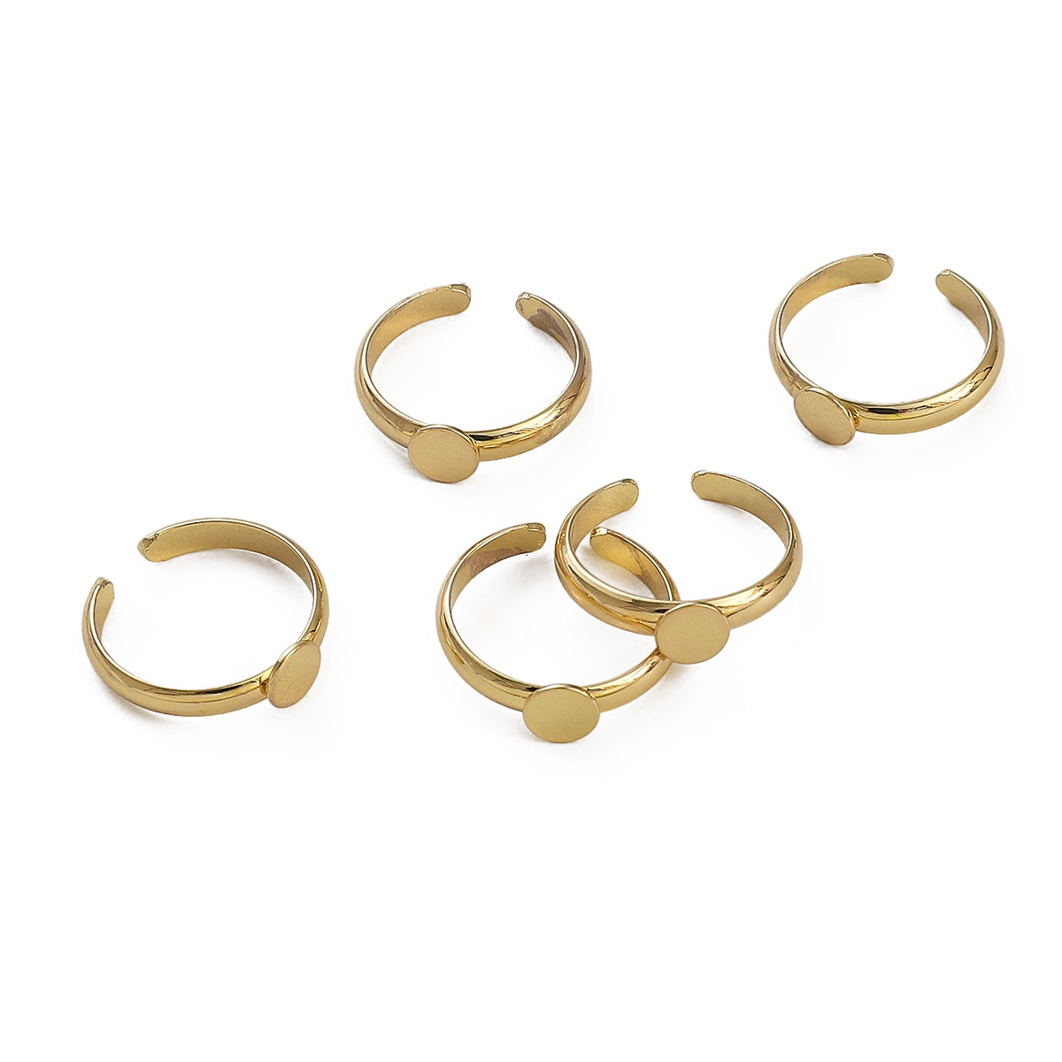 14K Gold, Pinto ring 5.0 disc 17mm