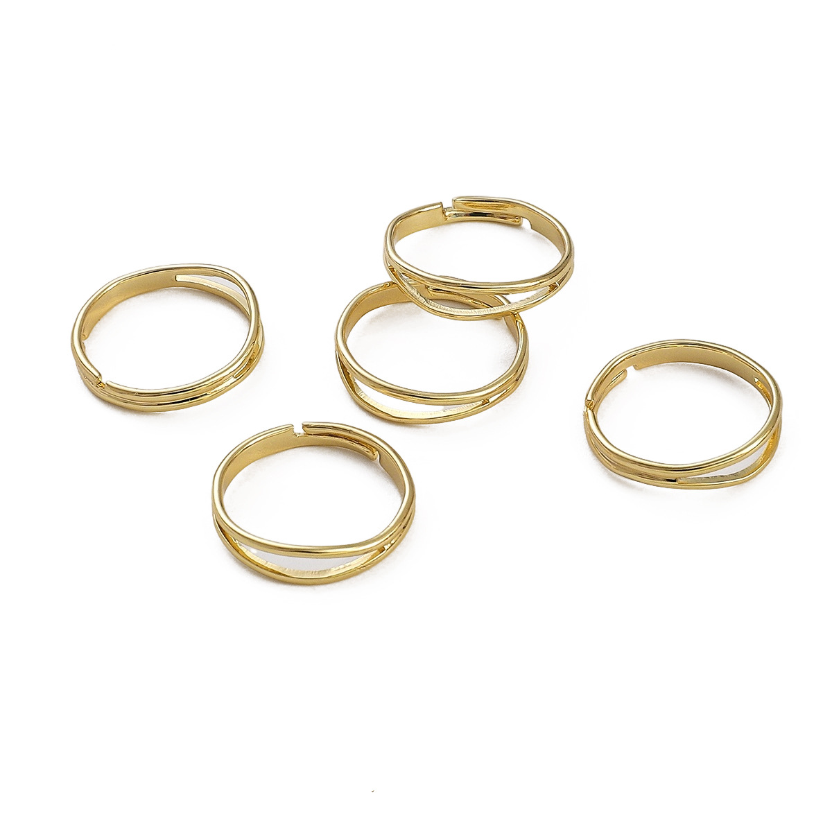 14K Gold Package, winding ring, outer diameter 18mm