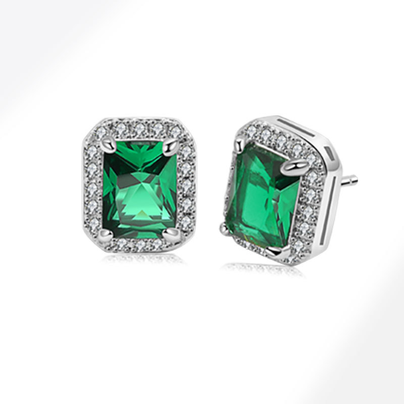 1:Platinum (green rectangular) -9.6x11.3mm