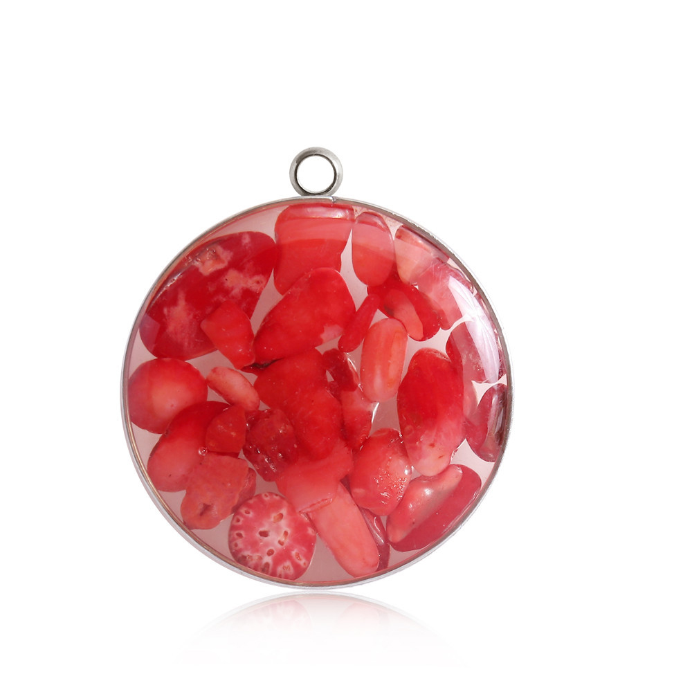 Red coral silver