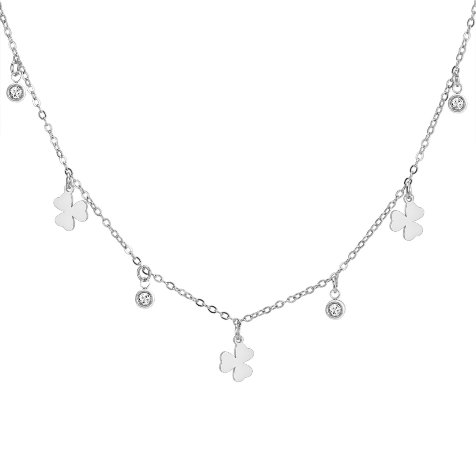 5:Steel diamond pendant combination chain