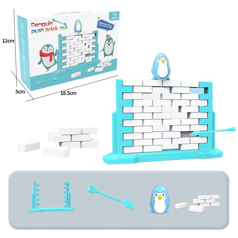 Penguins push walls Color Box