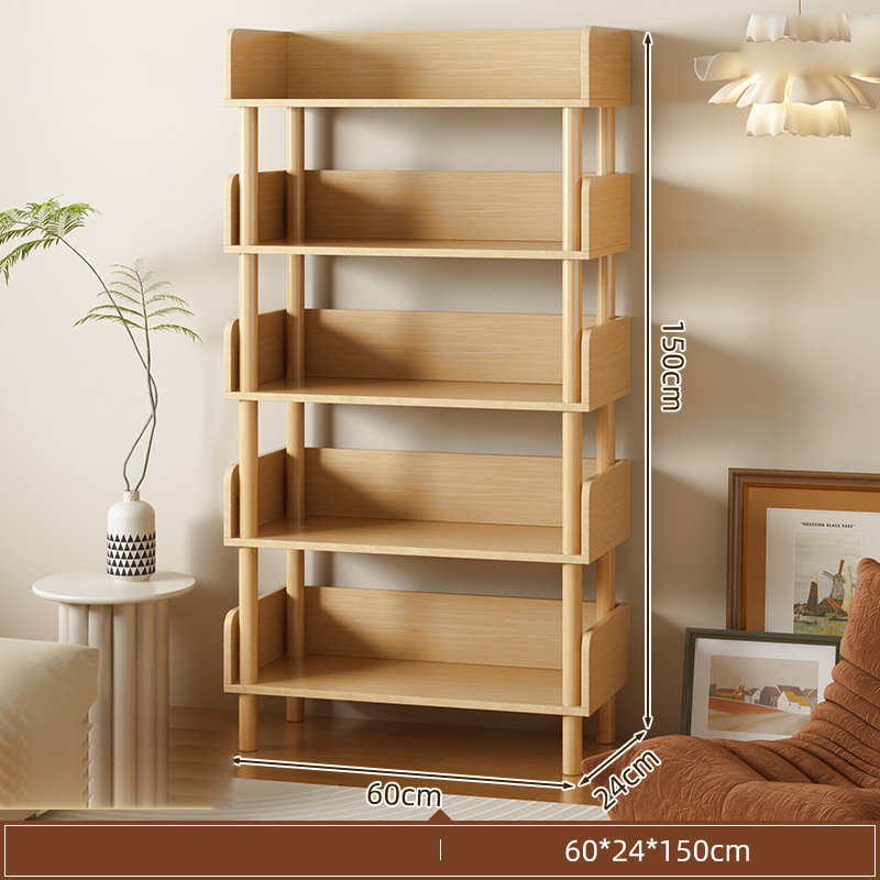 Five layers of solid wood legs light walnut color 60*24*150cm