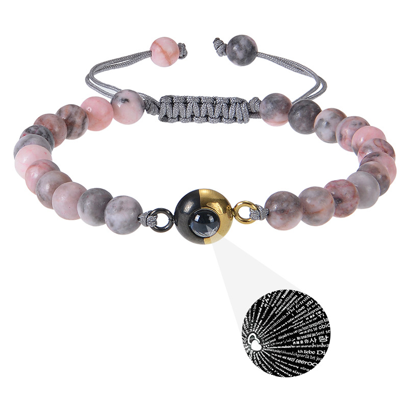 Pink zebra stone