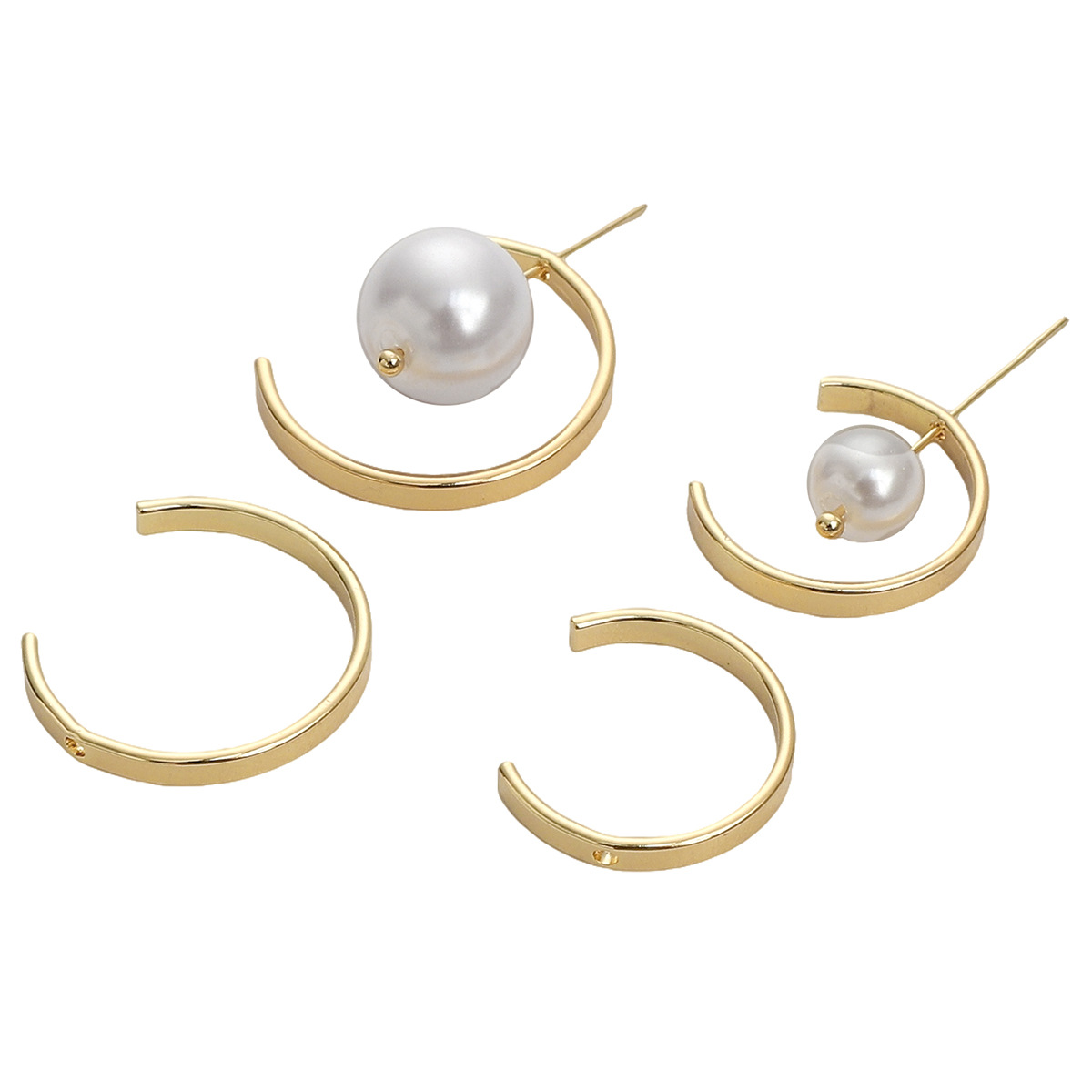 1:20mm aperture about 1mm plating 14K Gold 1/package (for beads up to 16mm)