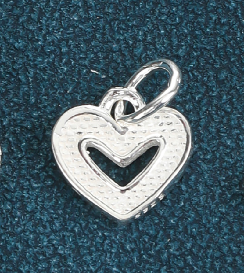 #2 Heart - White 9.2x9.2mm