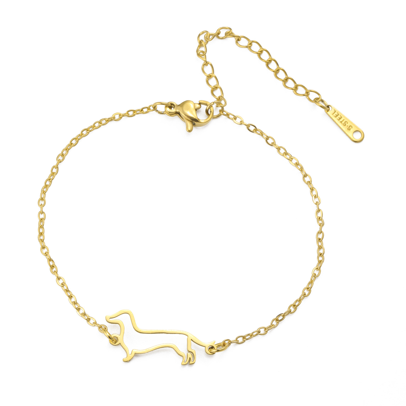 Gold thin cross chain